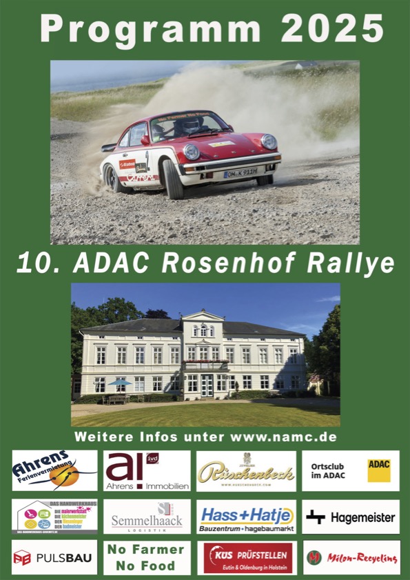 Programmheft 10. ADAC Rosenhof Rallye 2025